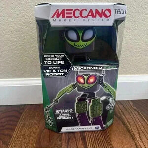 Meccano by Erector, Micronoid Green Switch, Programmable Robot Building Kit